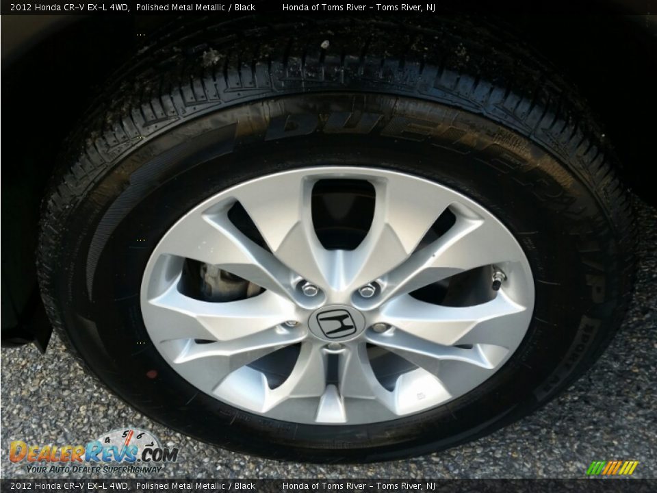 2012 Honda CR-V EX-L 4WD Polished Metal Metallic / Black Photo #8
