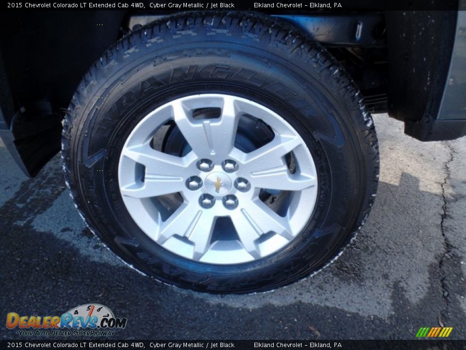 2015 Chevrolet Colorado LT Extended Cab 4WD Cyber Gray Metallic / Jet Black Photo #9