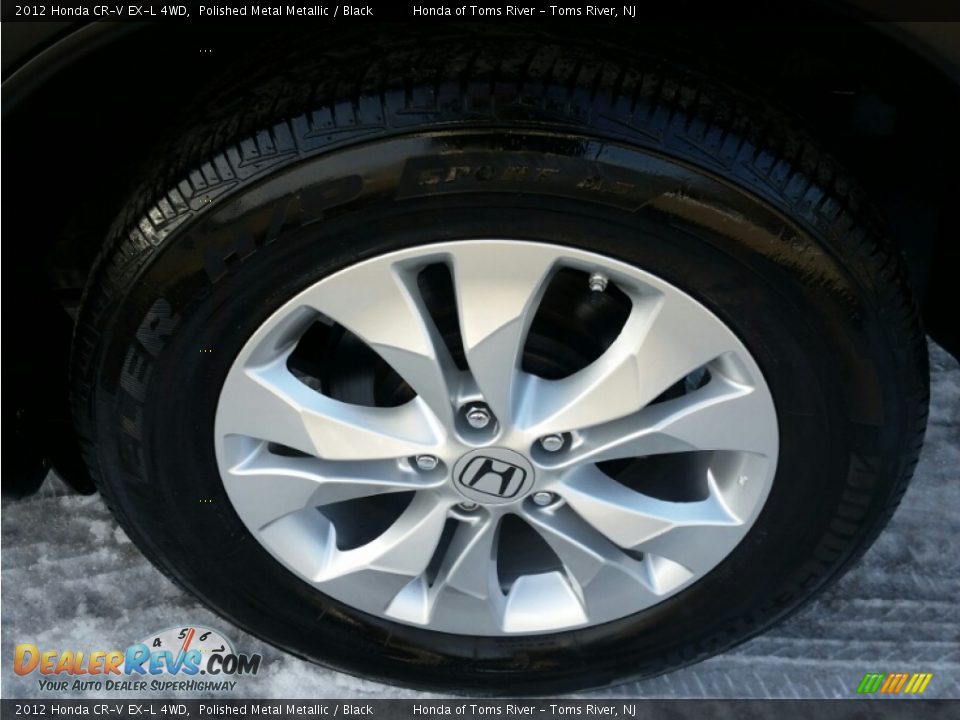 2012 Honda CR-V EX-L 4WD Polished Metal Metallic / Black Photo #9