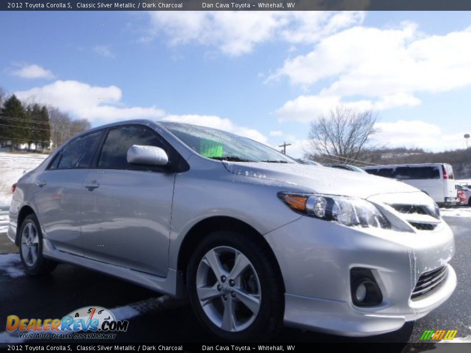 2012 Toyota Corolla S Classic Silver Metallic / Dark Charcoal Photo #1