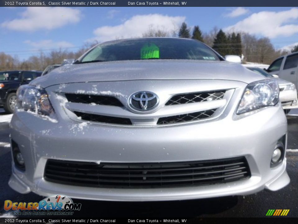 2012 Toyota Corolla S Classic Silver Metallic / Dark Charcoal Photo #2