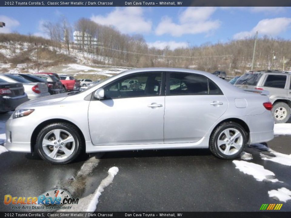 2012 Toyota Corolla S Classic Silver Metallic / Dark Charcoal Photo #4