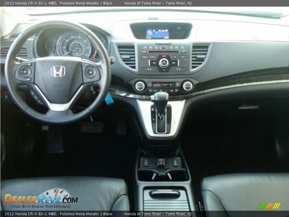 2012 Honda CR-V EX-L 4WD Polished Metal Metallic / Black Photo #15
