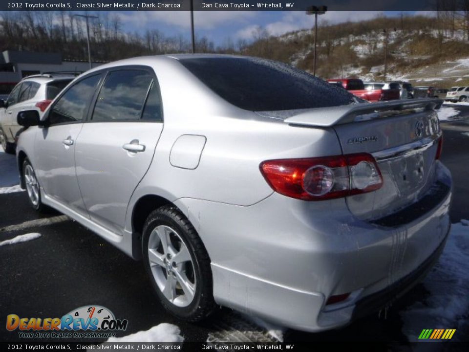 2012 Toyota Corolla S Classic Silver Metallic / Dark Charcoal Photo #5