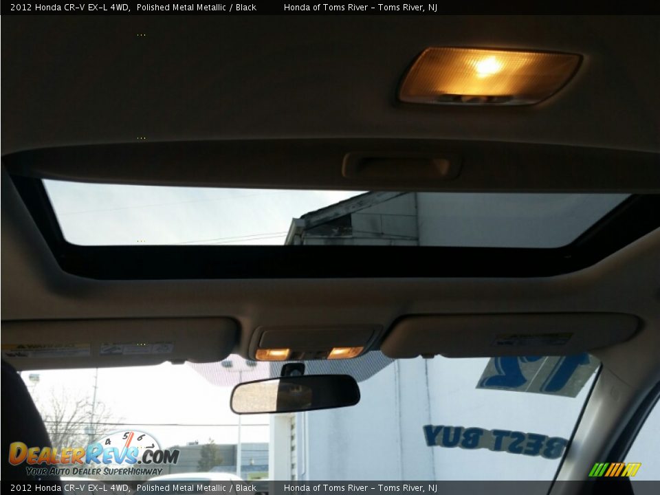 2012 Honda CR-V EX-L 4WD Polished Metal Metallic / Black Photo #16