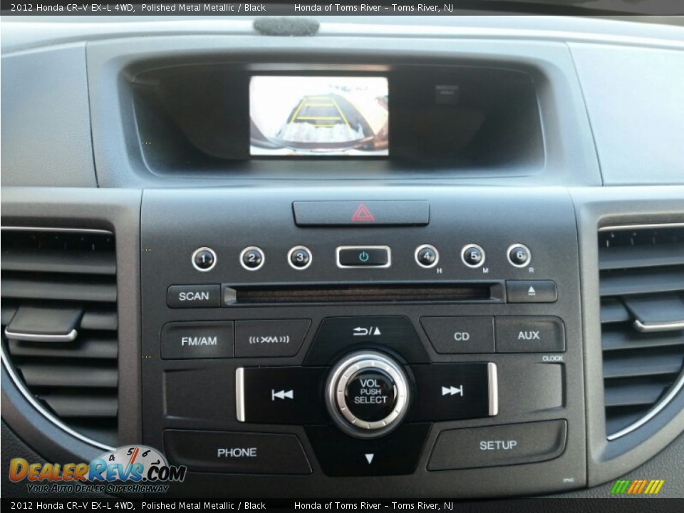 2012 Honda CR-V EX-L 4WD Polished Metal Metallic / Black Photo #17