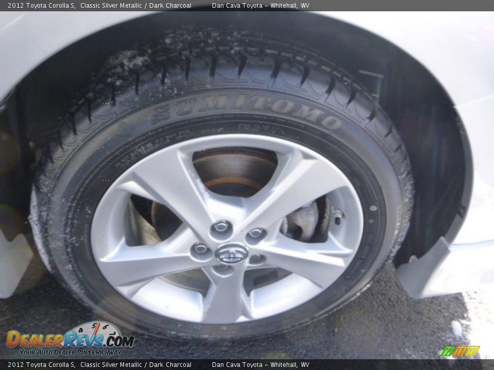 2012 Toyota Corolla S Classic Silver Metallic / Dark Charcoal Photo #10