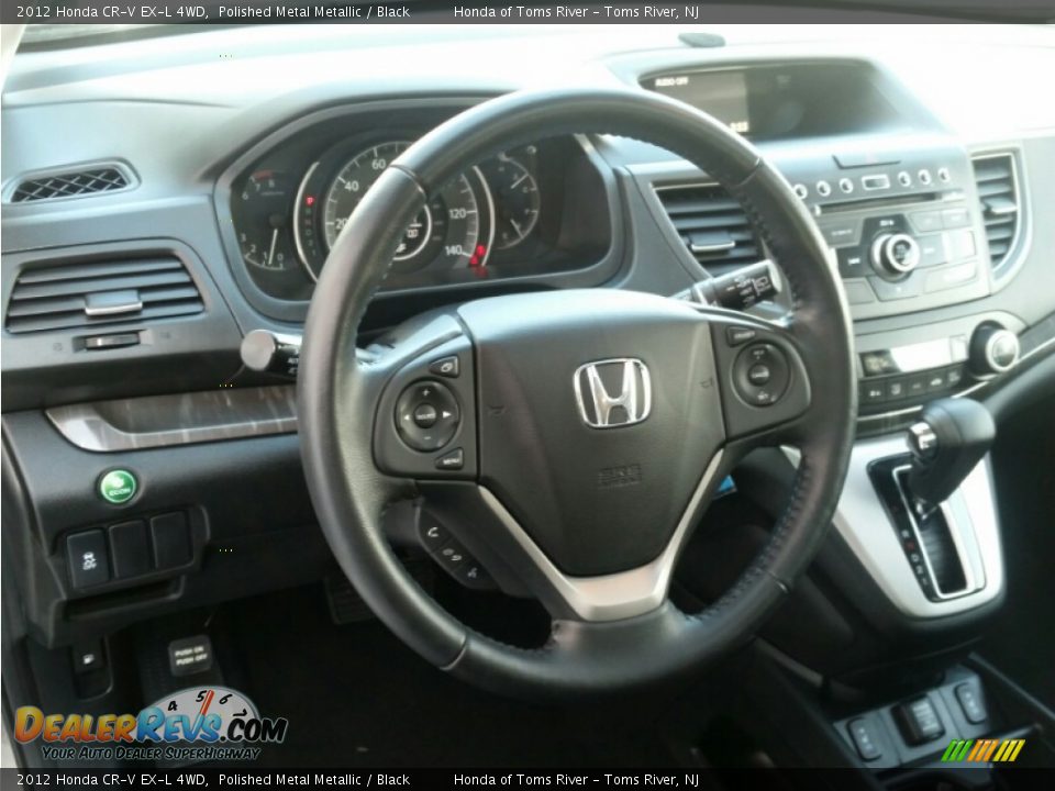 2012 Honda CR-V EX-L 4WD Polished Metal Metallic / Black Photo #19