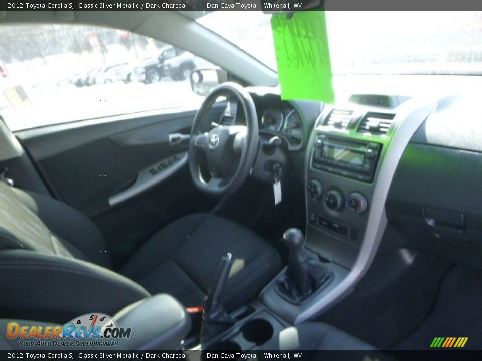 2012 Toyota Corolla S Classic Silver Metallic / Dark Charcoal Photo #11
