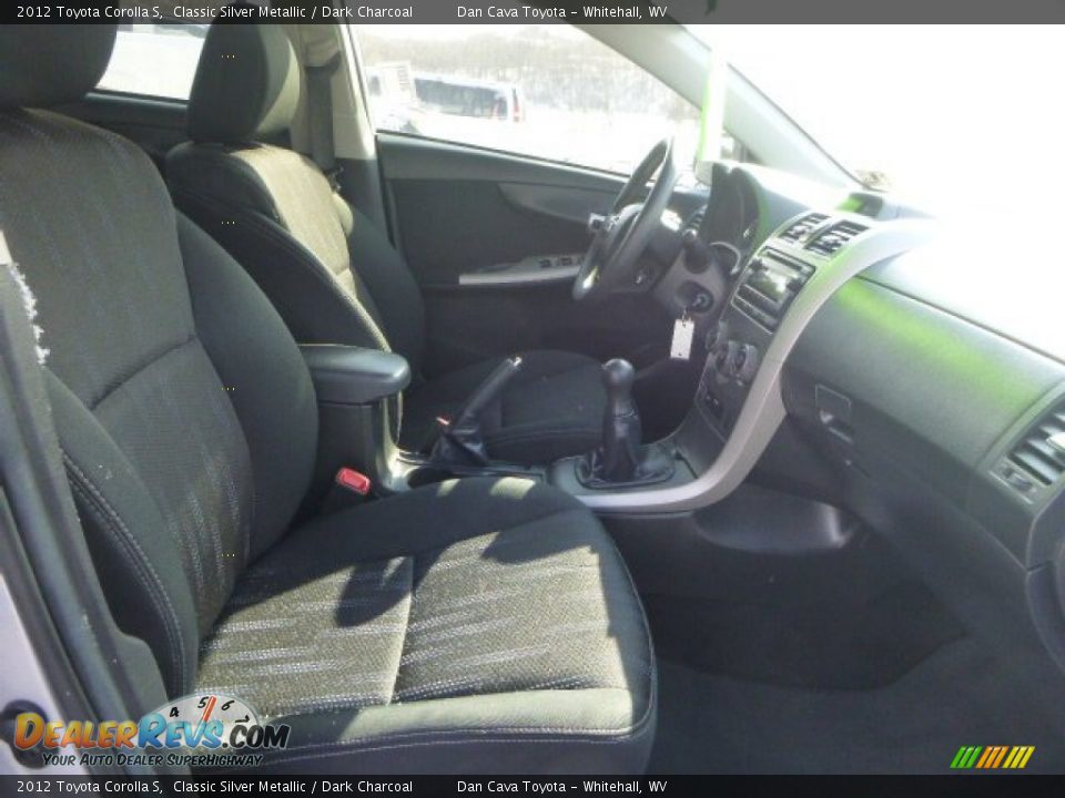 2012 Toyota Corolla S Classic Silver Metallic / Dark Charcoal Photo #12