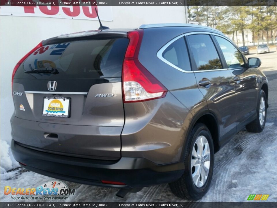2012 Honda CR-V EX-L 4WD Polished Metal Metallic / Black Photo #21