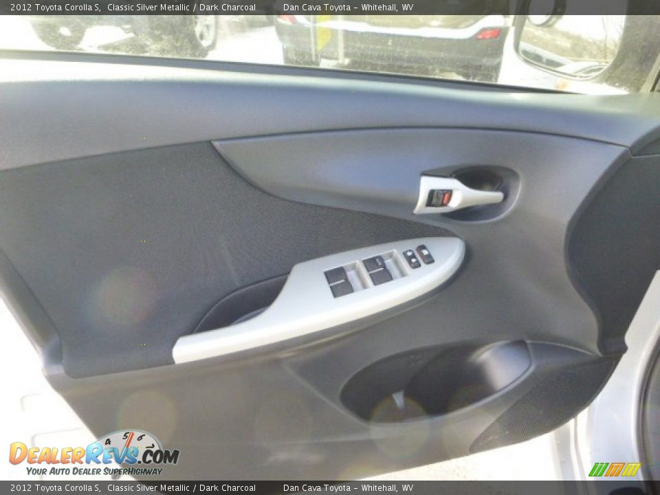 2012 Toyota Corolla S Classic Silver Metallic / Dark Charcoal Photo #16