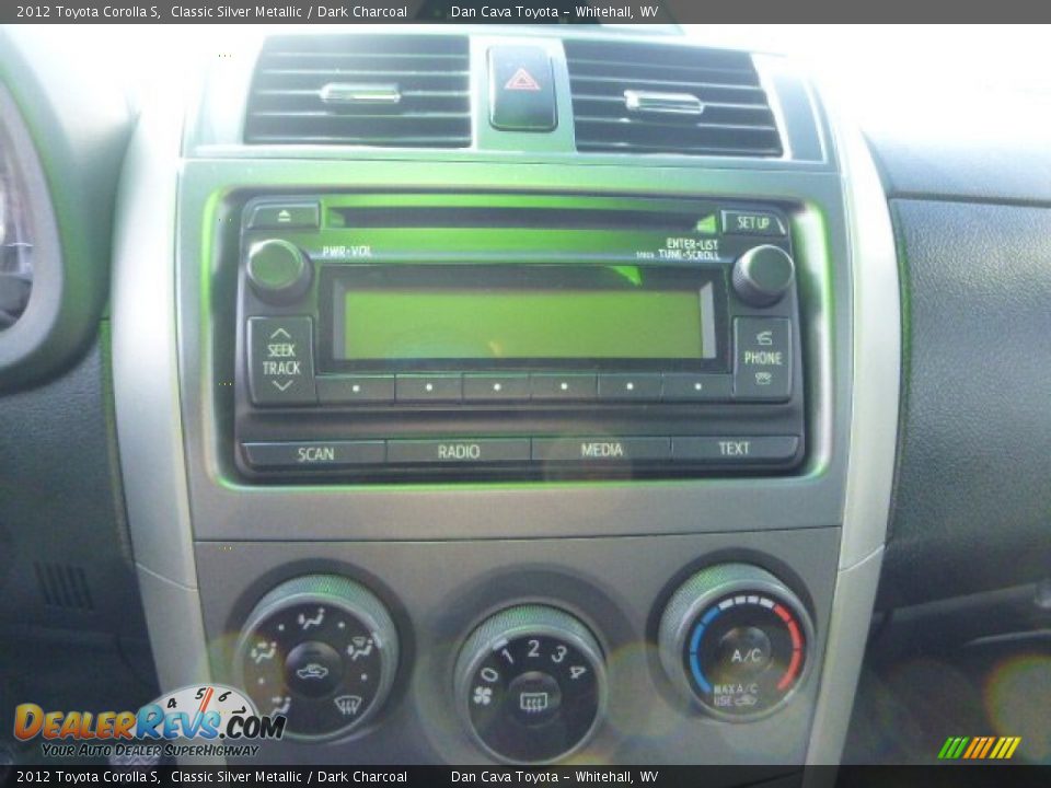 2012 Toyota Corolla S Classic Silver Metallic / Dark Charcoal Photo #18