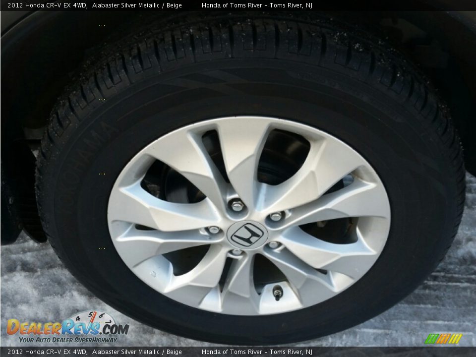 2012 Honda CR-V EX 4WD Alabaster Silver Metallic / Beige Photo #9