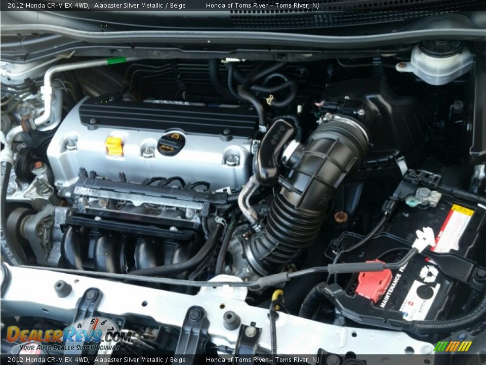 2012 Honda CR-V EX 4WD Alabaster Silver Metallic / Beige Photo #30