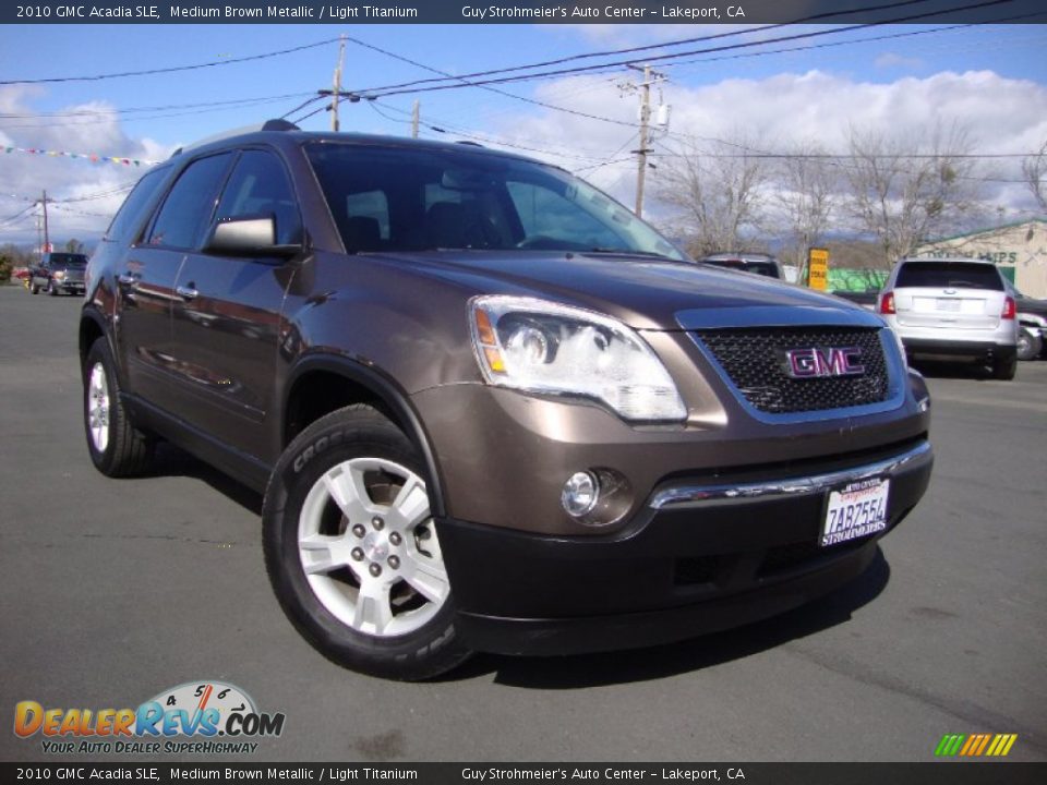 2010 GMC Acadia SLE Medium Brown Metallic / Light Titanium Photo #1