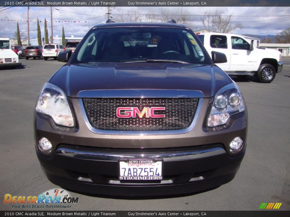 2010 GMC Acadia SLE Medium Brown Metallic / Light Titanium Photo #2