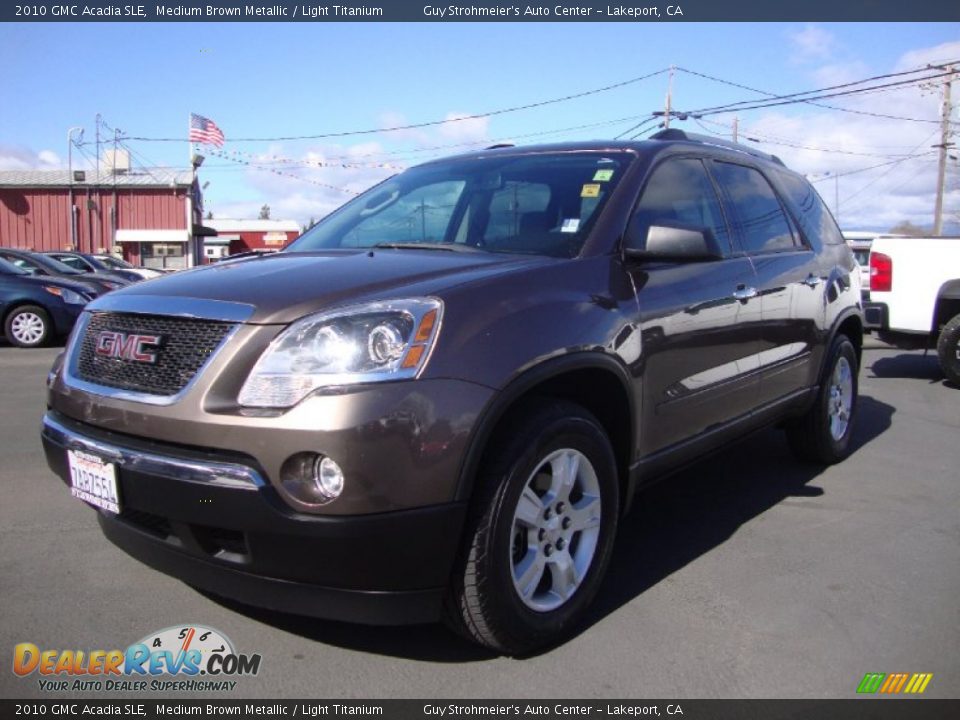 2010 GMC Acadia SLE Medium Brown Metallic / Light Titanium Photo #3