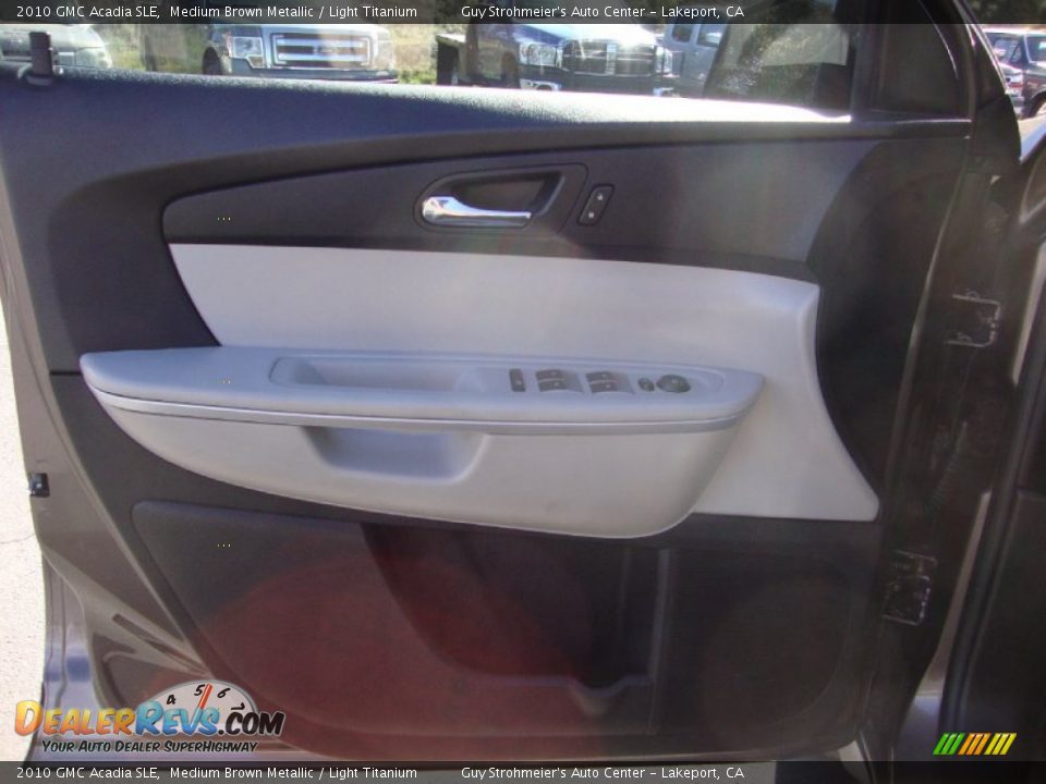 2010 GMC Acadia SLE Medium Brown Metallic / Light Titanium Photo #9