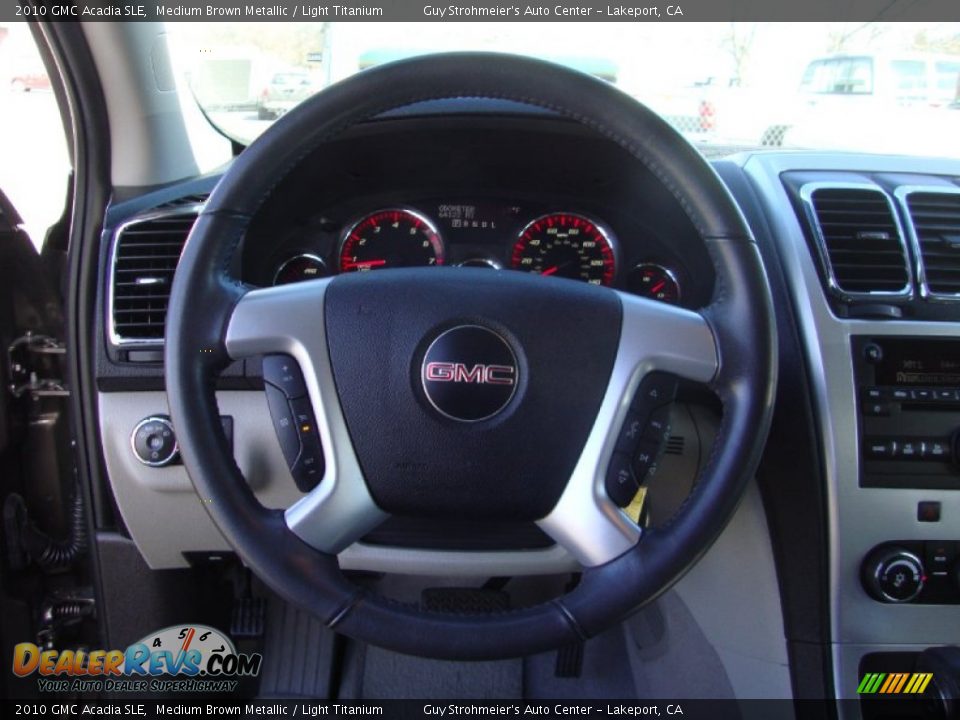 2010 GMC Acadia SLE Medium Brown Metallic / Light Titanium Photo #13