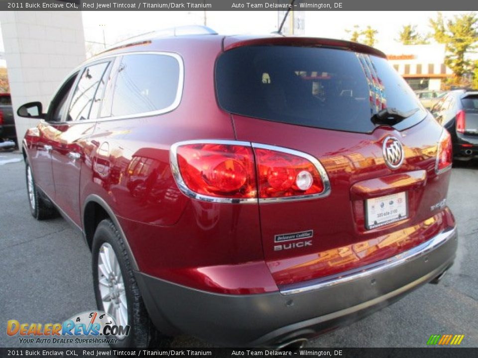 2011 Buick Enclave CXL Red Jewel Tintcoat / Titanium/Dark Titanium Photo #4