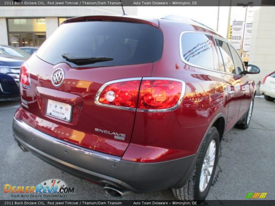 2011 Buick Enclave CXL Red Jewel Tintcoat / Titanium/Dark Titanium Photo #6