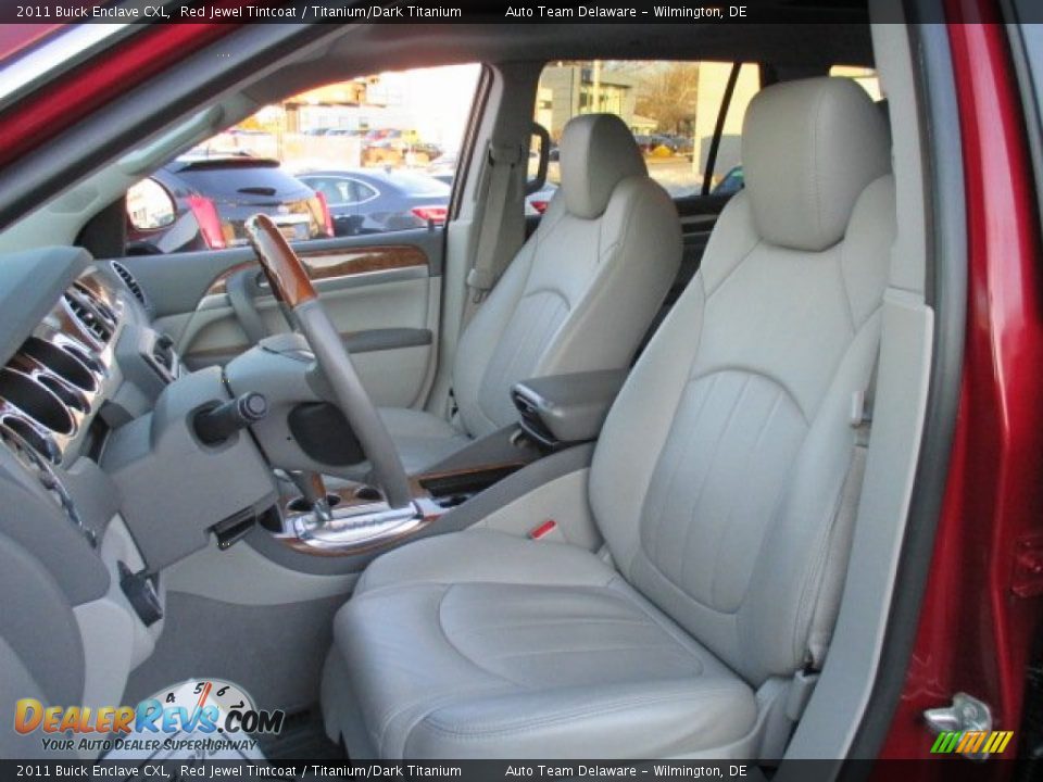 2011 Buick Enclave CXL Red Jewel Tintcoat / Titanium/Dark Titanium Photo #10