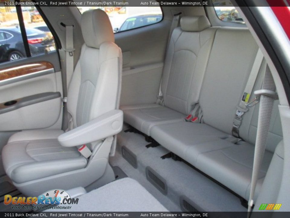 Rear Seat of 2011 Buick Enclave CXL Photo #24