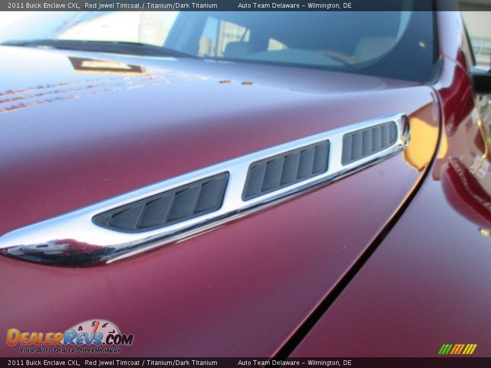 2011 Buick Enclave CXL Red Jewel Tintcoat / Titanium/Dark Titanium Photo #34