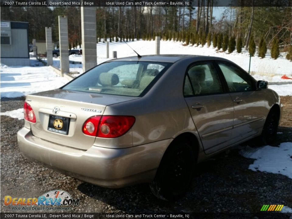 2007 Toyota Corolla LE Desert Sand Mica / Beige Photo #14