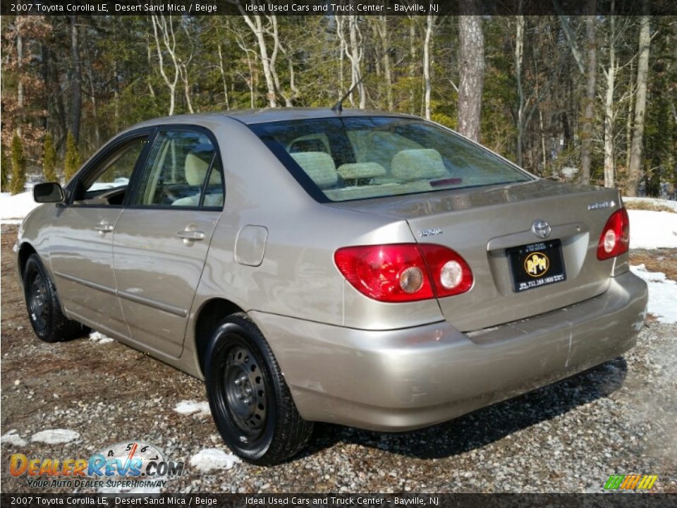 2007 Toyota Corolla LE Desert Sand Mica / Beige Photo #16