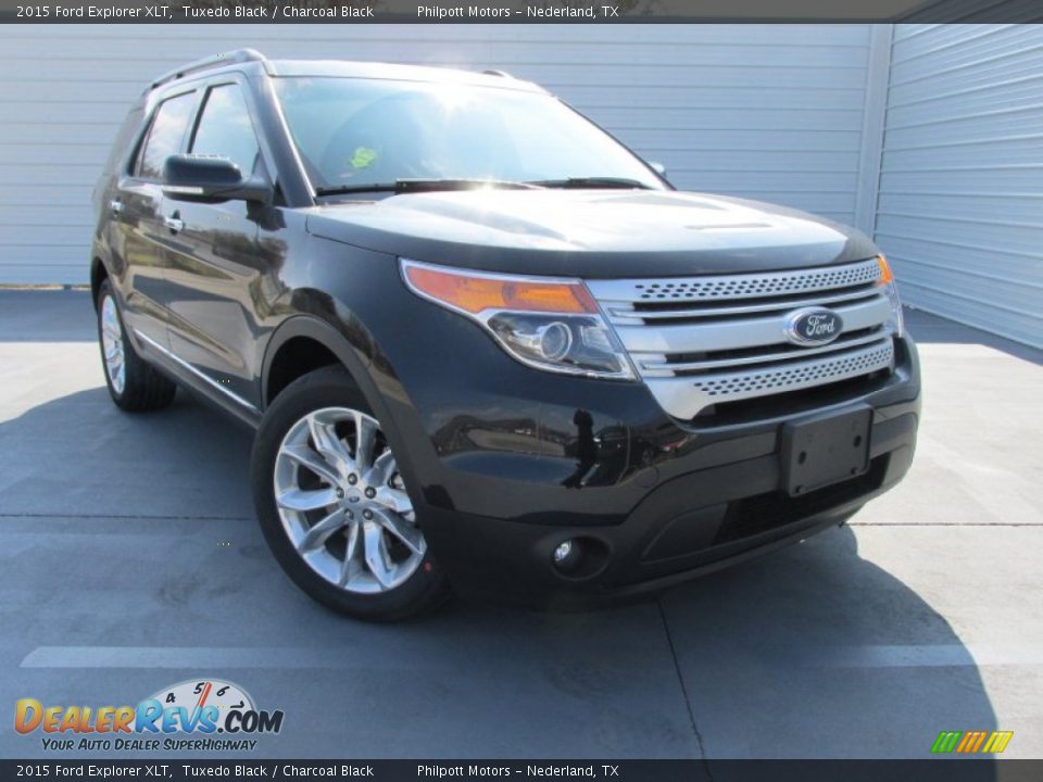2015 Ford Explorer XLT Tuxedo Black / Charcoal Black Photo #1