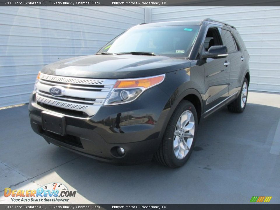 2015 Ford Explorer XLT Tuxedo Black / Charcoal Black Photo #7