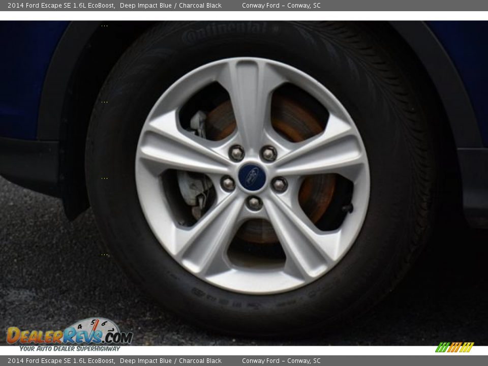 2014 Ford Escape SE 1.6L EcoBoost Deep Impact Blue / Charcoal Black Photo #10