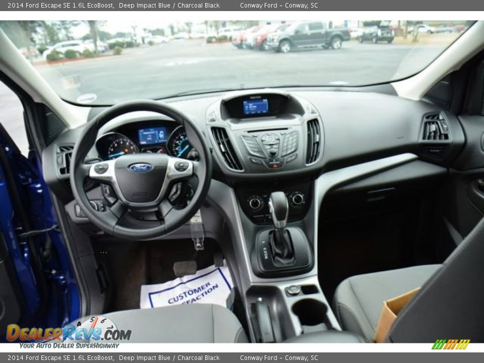 2014 Ford Escape SE 1.6L EcoBoost Deep Impact Blue / Charcoal Black Photo #14