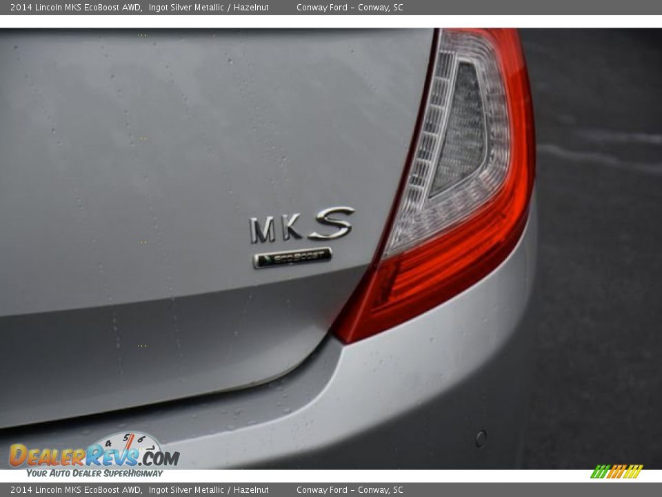 2014 Lincoln MKS EcoBoost AWD Ingot Silver Metallic / Hazelnut Photo #7