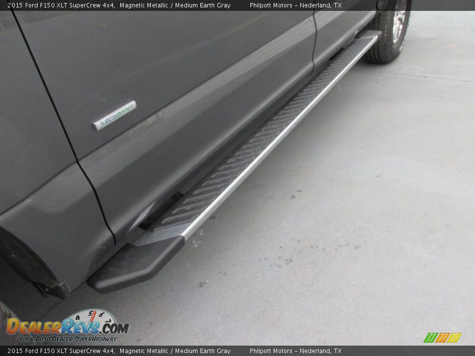 2015 Ford F150 XLT SuperCrew 4x4 Magnetic Metallic / Medium Earth Gray Photo #12