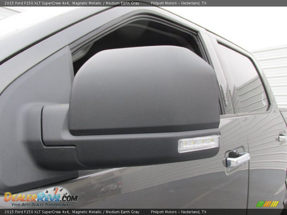 2015 Ford F150 XLT SuperCrew 4x4 Magnetic Metallic / Medium Earth Gray Photo #13