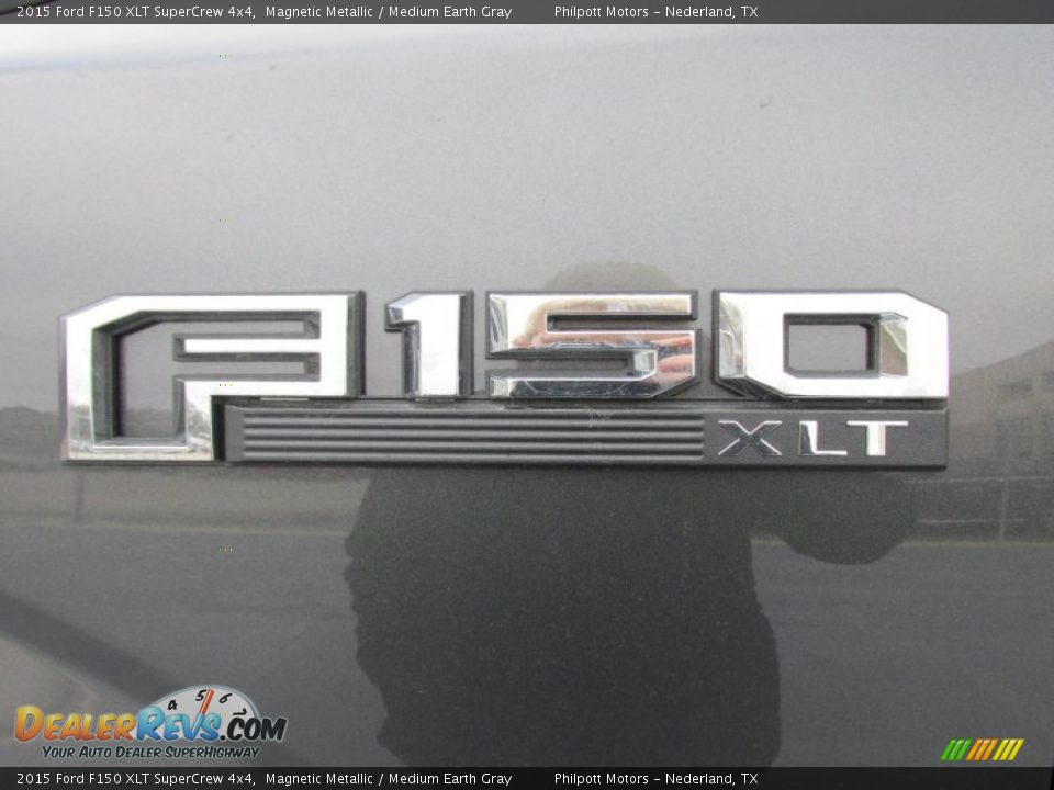 2015 Ford F150 XLT SuperCrew 4x4 Magnetic Metallic / Medium Earth Gray Photo #14
