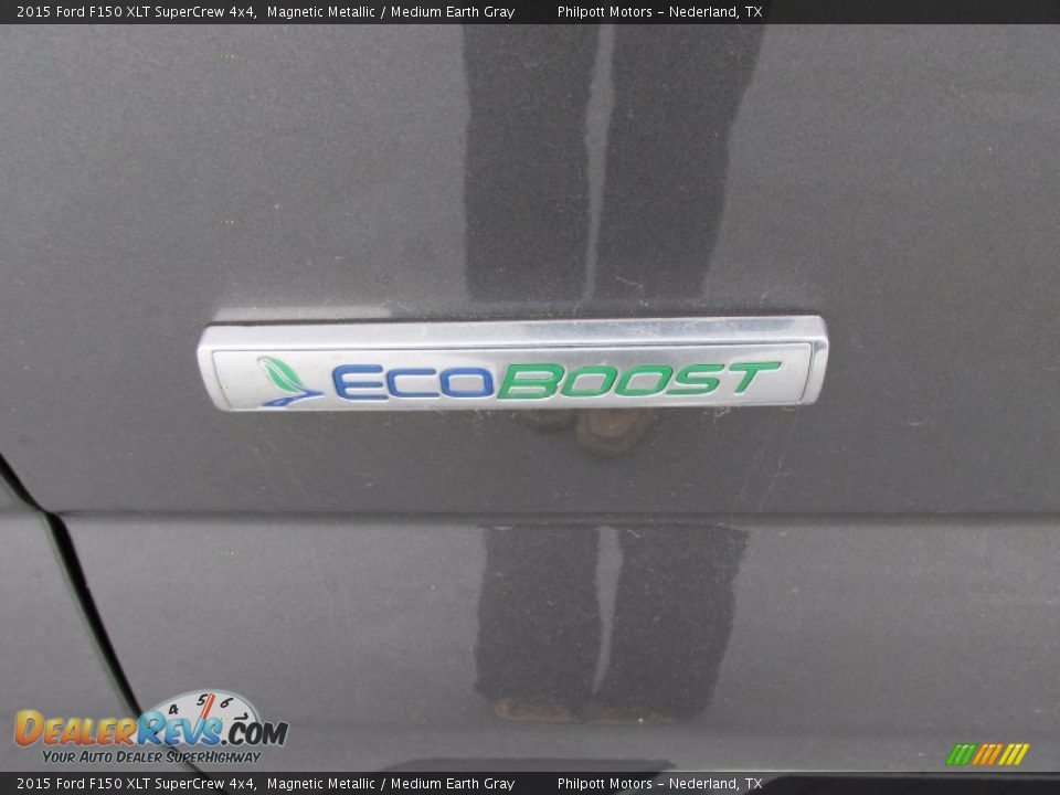 2015 Ford F150 XLT SuperCrew 4x4 Magnetic Metallic / Medium Earth Gray Photo #15