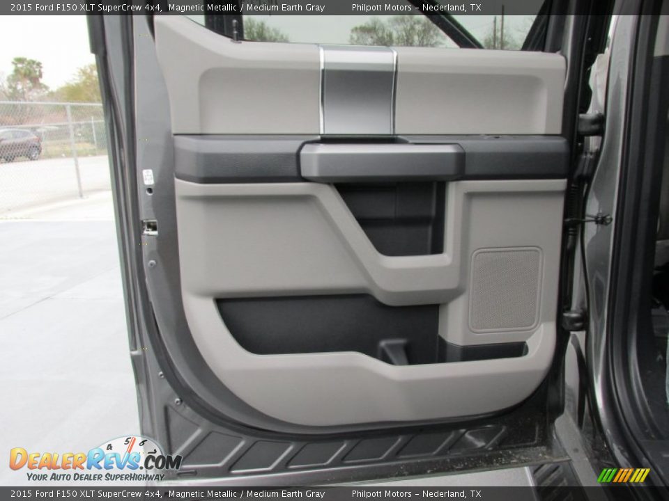 2015 Ford F150 XLT SuperCrew 4x4 Magnetic Metallic / Medium Earth Gray Photo #20