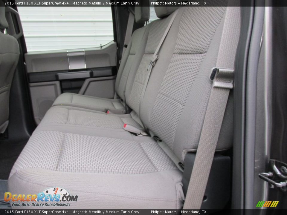 2015 Ford F150 XLT SuperCrew 4x4 Magnetic Metallic / Medium Earth Gray Photo #21