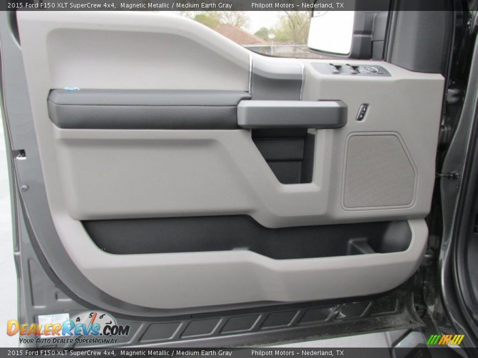 2015 Ford F150 XLT SuperCrew 4x4 Magnetic Metallic / Medium Earth Gray Photo #22