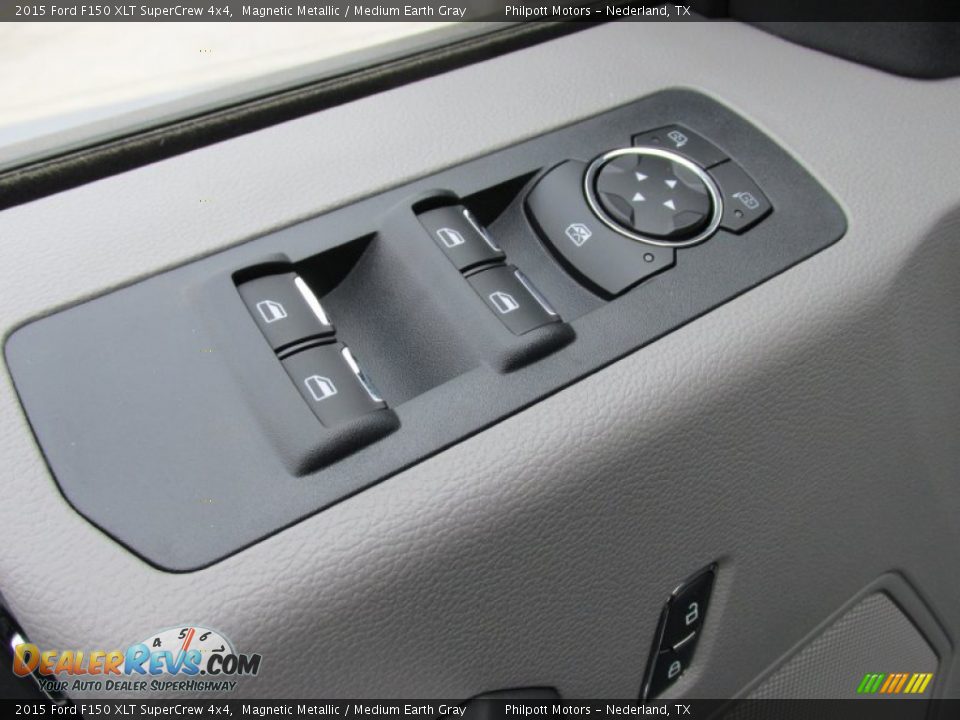 2015 Ford F150 XLT SuperCrew 4x4 Magnetic Metallic / Medium Earth Gray Photo #23