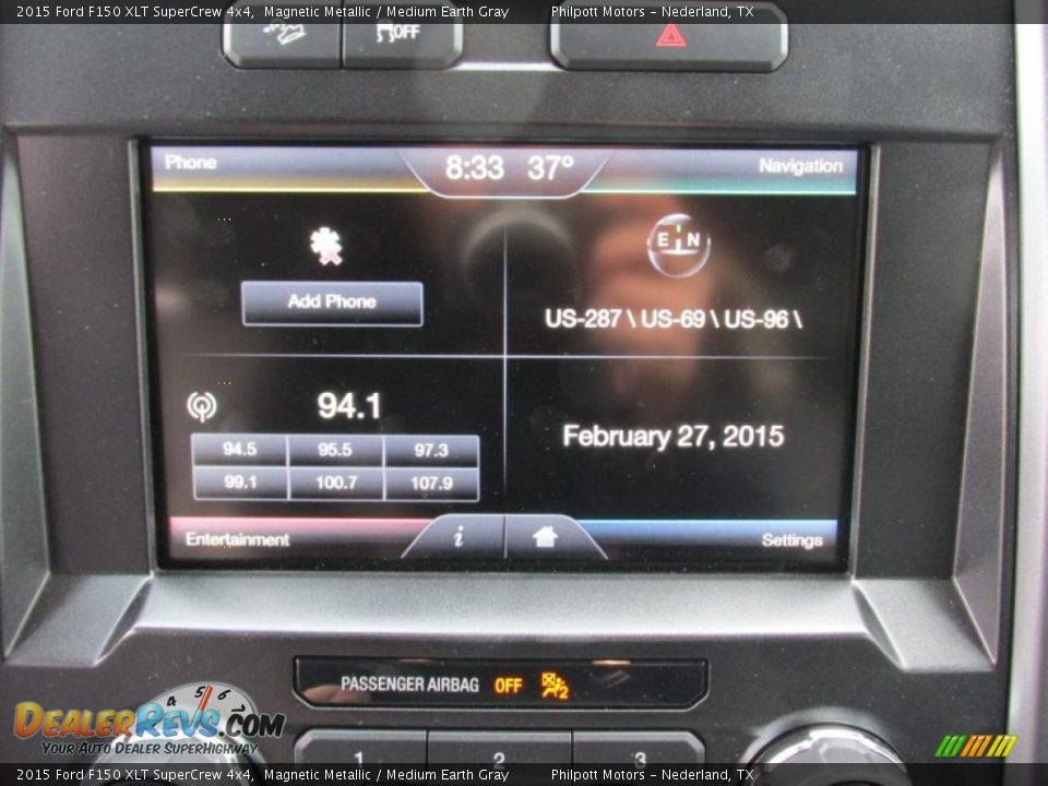 2015 Ford F150 XLT SuperCrew 4x4 Magnetic Metallic / Medium Earth Gray Photo #28