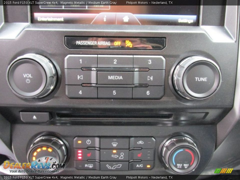 2015 Ford F150 XLT SuperCrew 4x4 Magnetic Metallic / Medium Earth Gray Photo #29