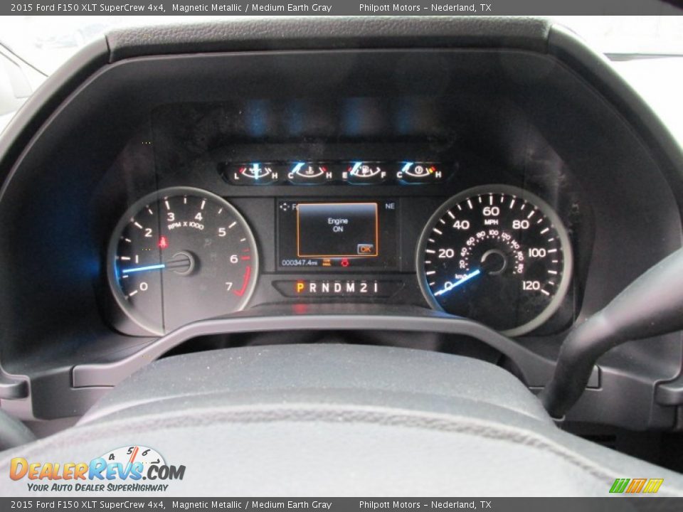 2015 Ford F150 XLT SuperCrew 4x4 Magnetic Metallic / Medium Earth Gray Photo #33