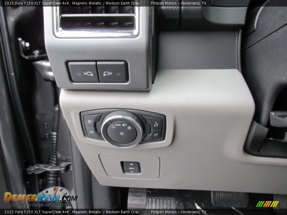 2015 Ford F150 XLT SuperCrew 4x4 Magnetic Metallic / Medium Earth Gray Photo #34
