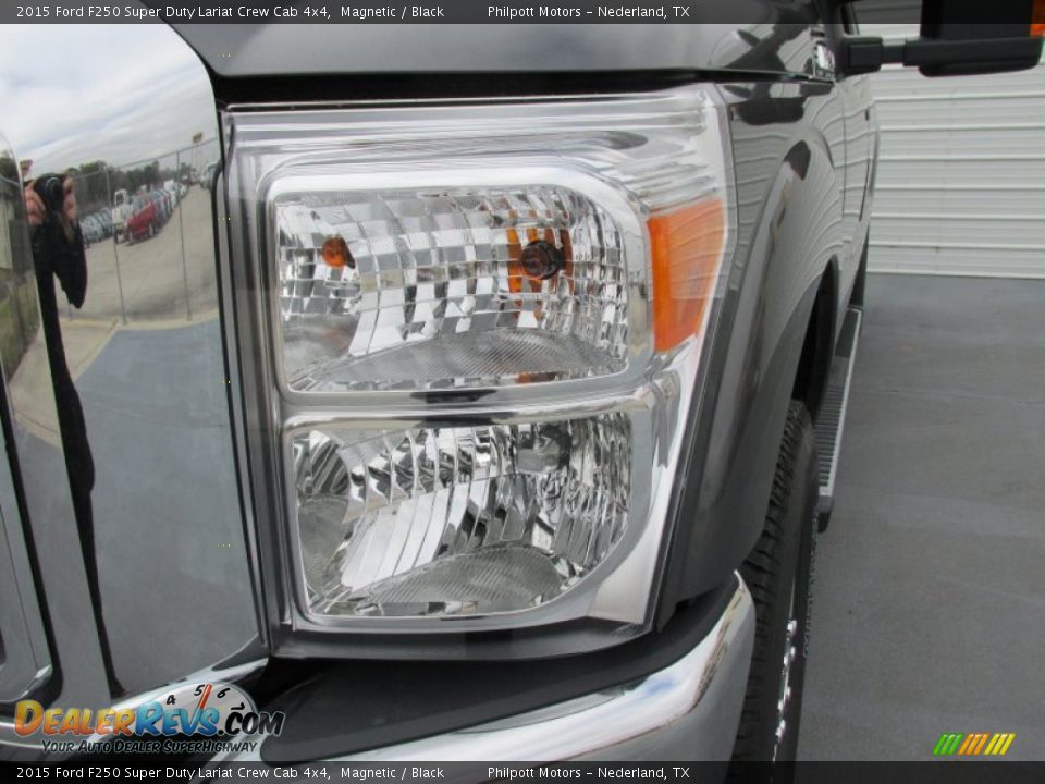 2015 Ford F250 Super Duty Lariat Crew Cab 4x4 Magnetic / Black Photo #9