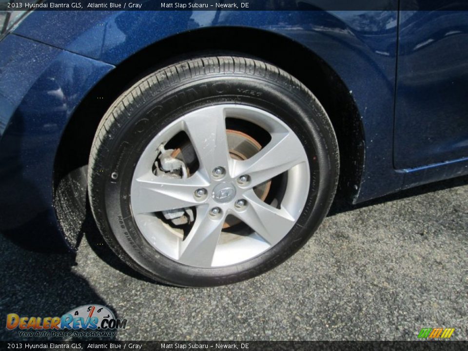 2013 Hyundai Elantra GLS Atlantic Blue / Gray Photo #21
